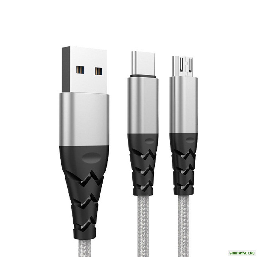 Bakeey 2.4A Type C Micro USB Nylon Плетеный кабель для быстрой зарядки данных для Xiaomi Mi8 Mi9 HUAWEI P30 Pocophone S9 S10 S10+